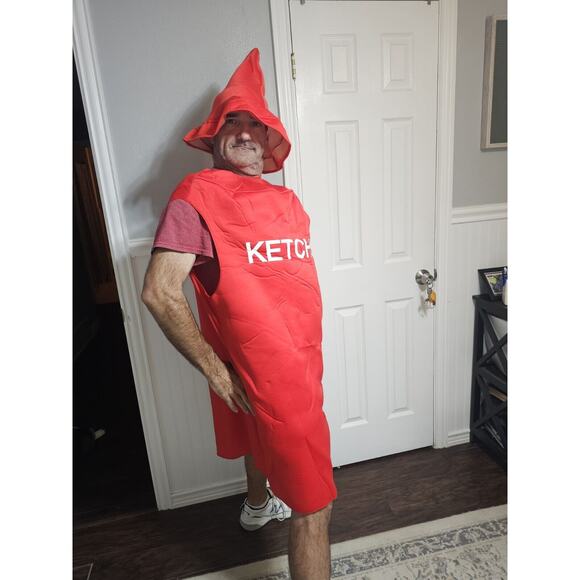 Adult Ketchup Costume - Lightweight One Size - Picture 4 of 8